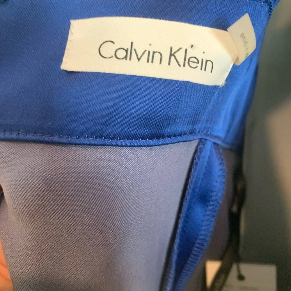 Calvin Kline Sapphire Blue Cocktail Dress, Size 8. New with Tags. - Picture 5 of 9